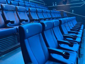 Buy cheap Modern 4D Cinema Motion Seats Leather Chair Pneumatic / Electronic Effects product
