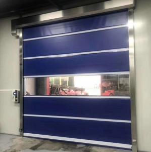 Buy cheap 2m/S 1.5KW PVC Curtain Industrial Sectional Overhead Door For Warehouse product