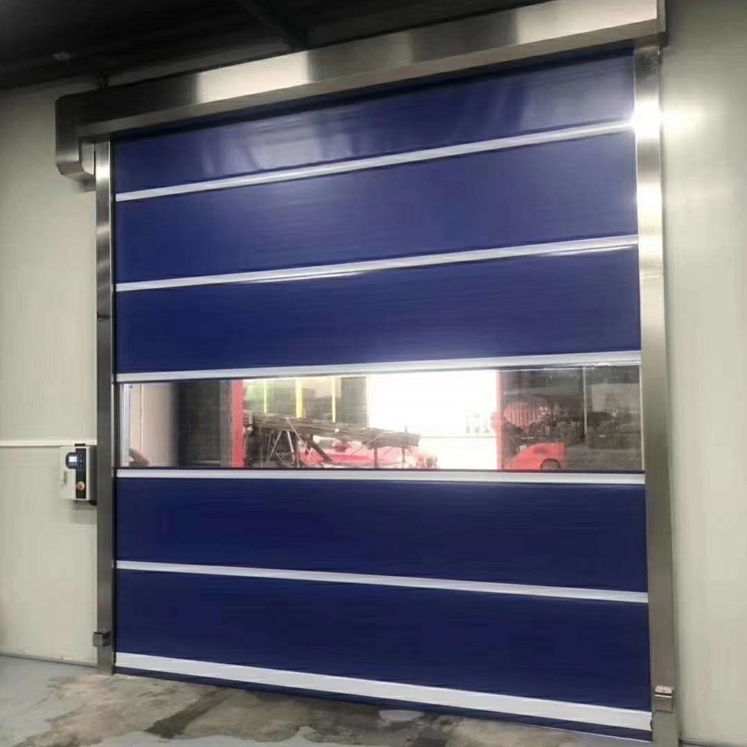 Buy cheap 6500*6000mm Automatic PVC High Speed Rolling Up Industrial Warehouse Doors product