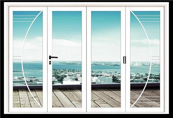 Buy cheap Anodized Aluminium Folding Doors ,  4 Sash Aluminium Bifold Door product