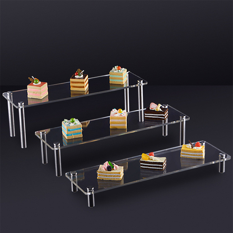 Buy cheap RoHS Certificated 3 Tiers Acrylic Dessert Display product