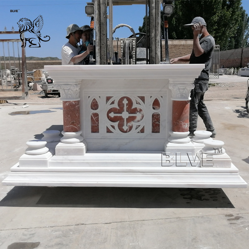 Buy cheap BLVE Marble Church Altar Table Natural Stone Religious Home Praying Table from wholesalers