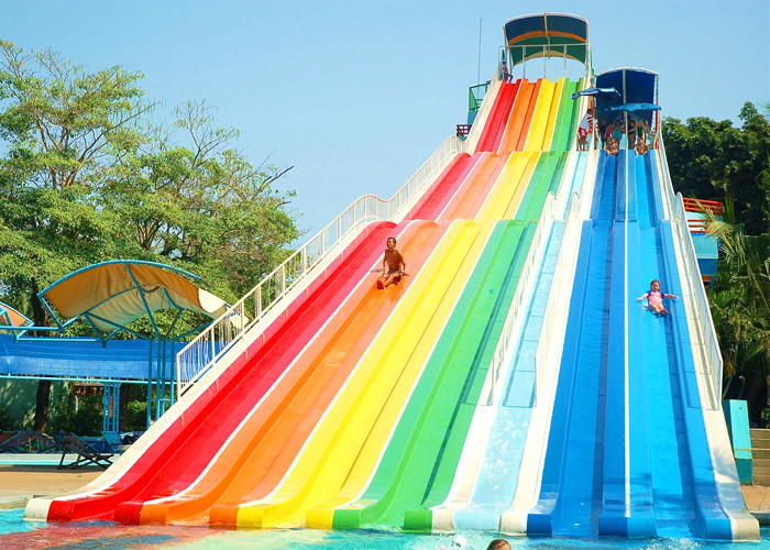 Buy cheap Extreme Water Park Slide , Children Fiberglass Sleigh / Cannon Water Slide product
