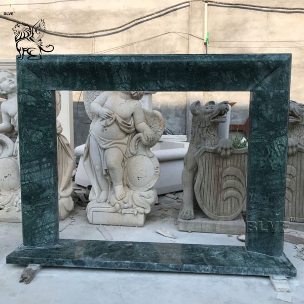 Buy cheap Antique Marble Fireplace Surround Freestanding Fireproof Stone By Hand Carved product