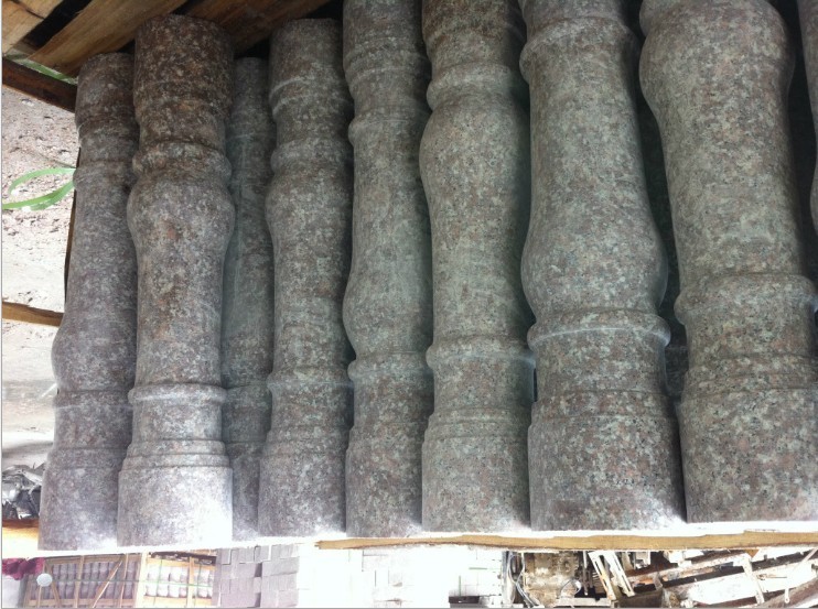 Quality G687 peach red stone balustrade for sale
