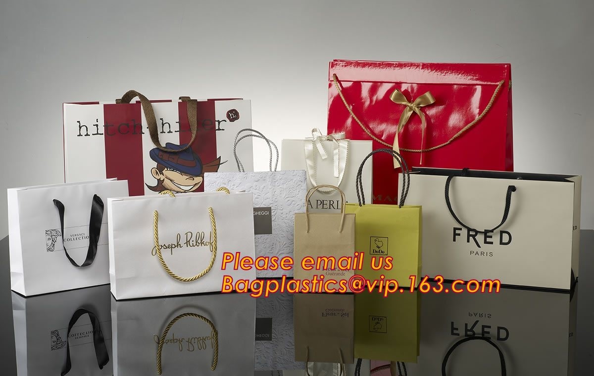 Buy cheap High Quality And Fancy Customized Black Printed Luxury Gift Paper Shopping Bag product