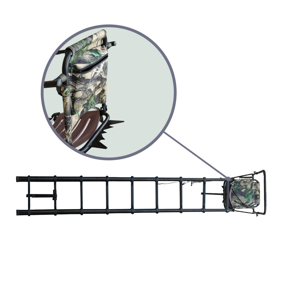 Buy cheap Aluminum Telescopic Folding Ladder 2600mm Extension Hunting Tree Stand product