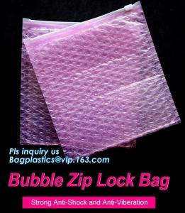 Buy cheap reusable air bubble stationery packaging bags envelope shock proof bag with slider zip lock for fragile articles, zip product