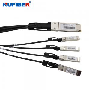 Buy cheap 40G QSFP+ To 4x10G SFP+ Passive Copper DAC FTTH Cable product