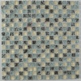 Buy cheap Glass Mixed Marble Stone Mosaic Tile product