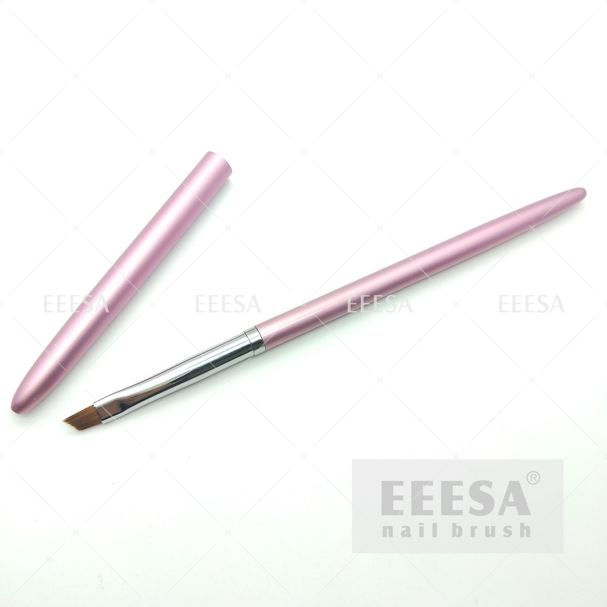 Buy cheap Pink Metal Handle Synthetic Gel Brush Rust Resistant  No Deformation product