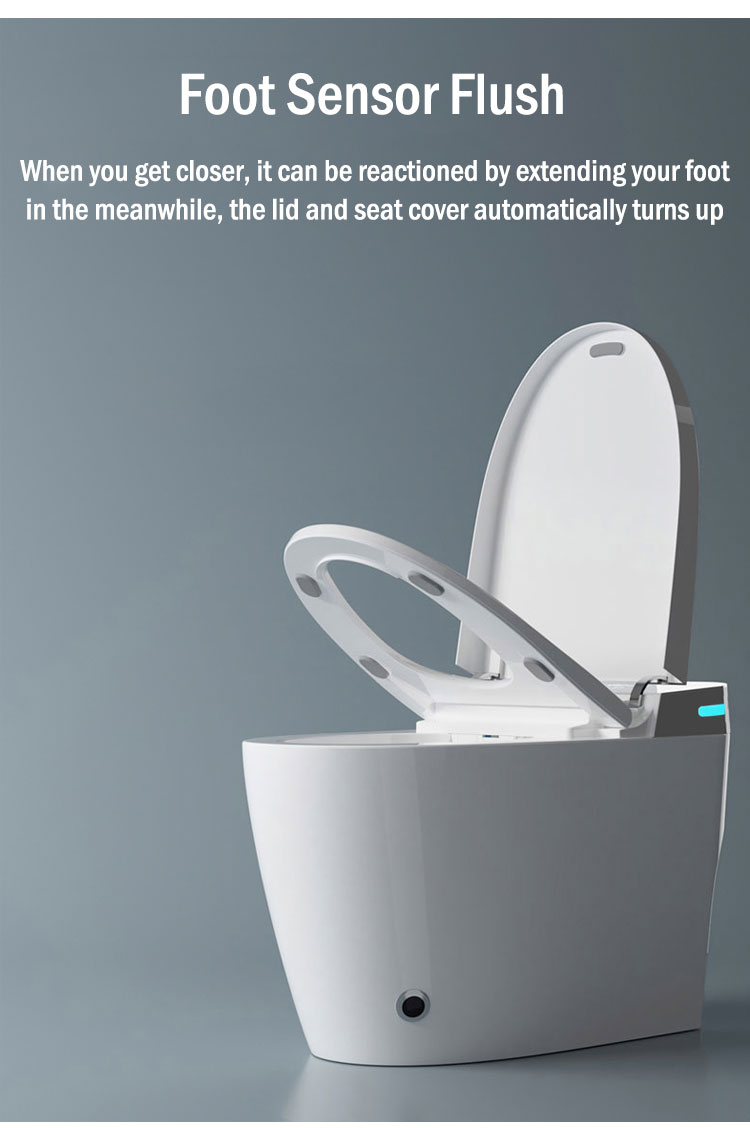 Tesia Modern Inodoro Ceramic Sensor Sanitary Ware Automatic Wc Floor Mounted Smart Toilet For Sale
