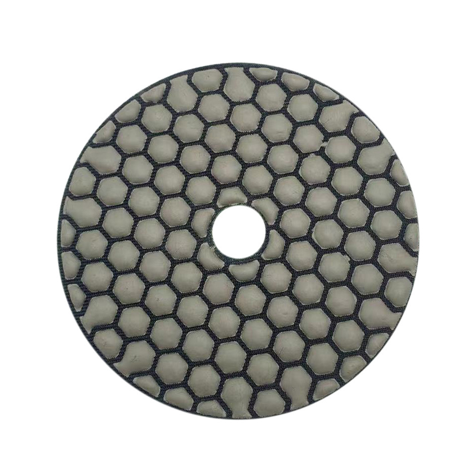 Buy cheap 125mm Honeycomb Velcro Backed Dry Concrete Resin Polishing Pads For Hand Machines product