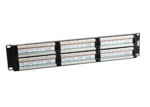 Buy cheap 19 " 2U Network Rack Mount Patch Panel , IDC 110 Type 48 Port Cat6 Patch Panel product