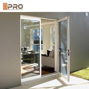 Buy cheap Custom Residential Aluminium Hinged Doors , Single Casement Bulletproof Glass Security Door product