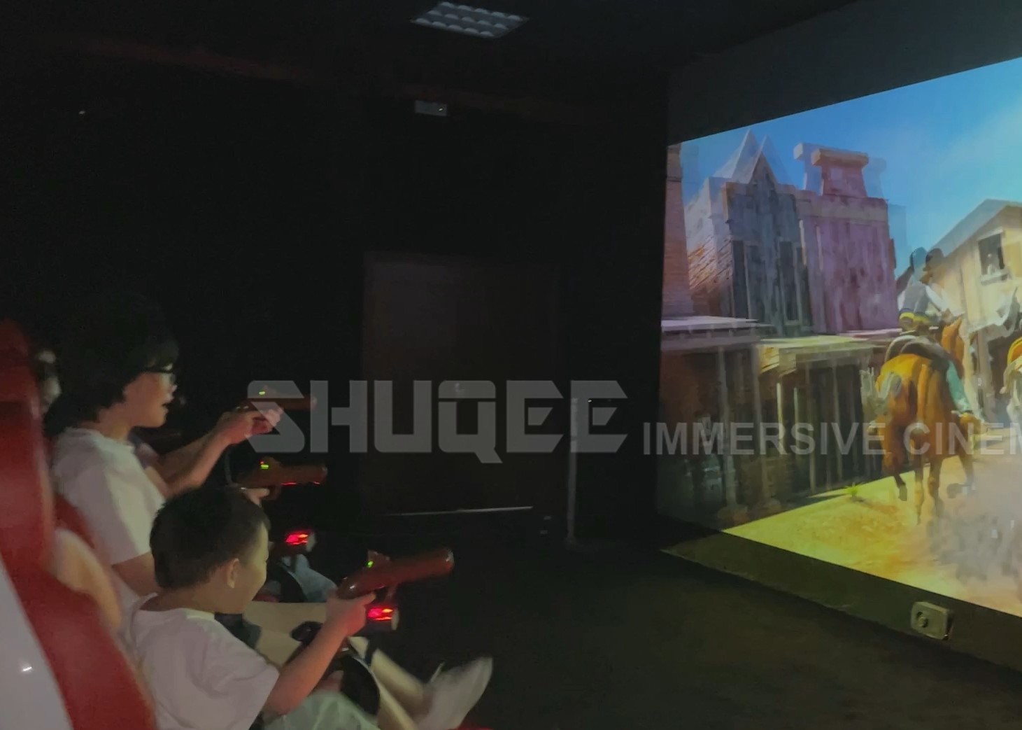 Buy cheap Interactive 7D  Movie Theater Shooting Game Gun Cinema With 12/26/30 Seating product