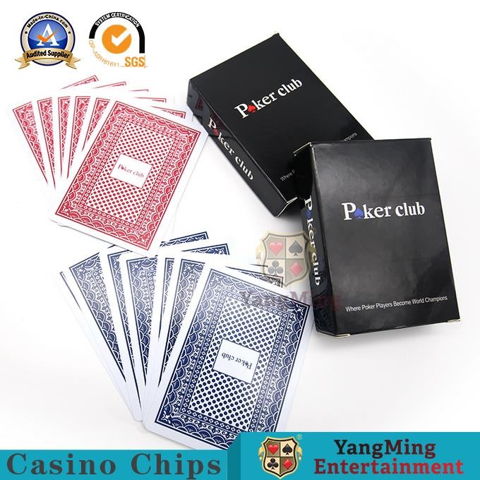 China Red Blue Color Carton 100% Plastic Playing Cards Black CMYK Copper Plate on sale