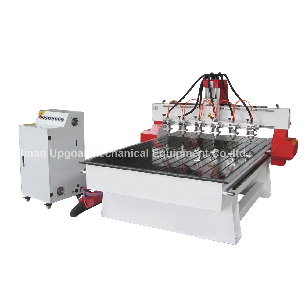 Buy cheap 6 Spindle Heads Wood Relief CNC Router with 1300*1800mm Working Area Servo Motor product