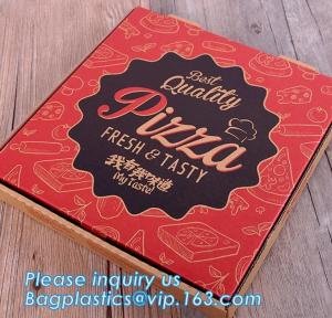 Buy cheap Printed brown kraft paper pizza box, Cheap brown paper pizza box,cheap printed logo round custom pizza box bagease packa product