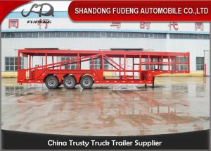 China Tri-Axles 10 Car Transporter Trailer , Auto Vehicle Transport  Trailer on sale