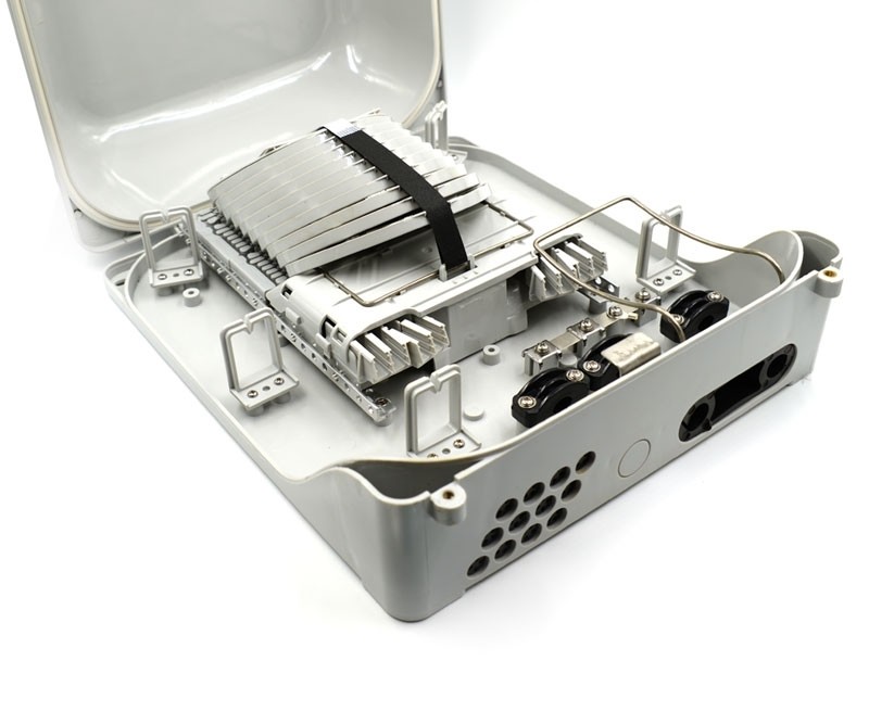 Buy cheap 144 Fibers 10 x 12 SC Fiber Optic Termination Box 2 Ports 6 Trays Durable product