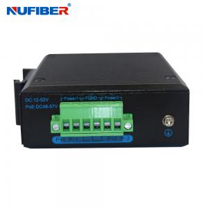 Buy cheap 10 / 100 / 1000M 2 Port POE Ethernet Switch , Industrial SFP Media Converter RJ45 product