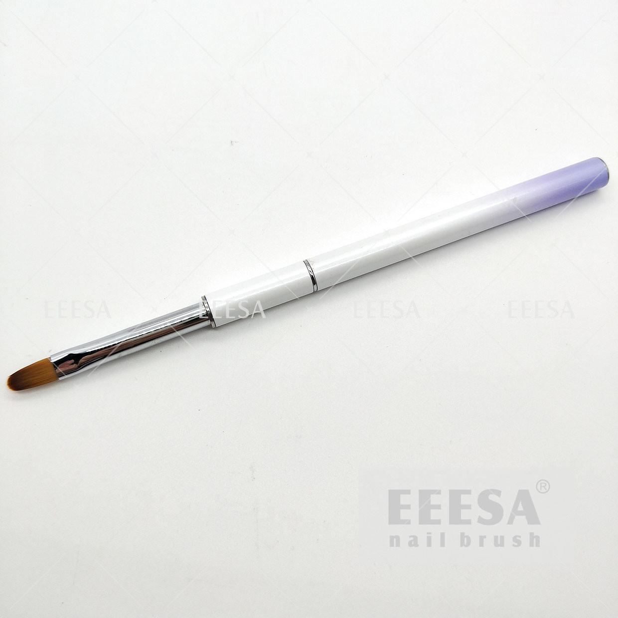 Buy cheap White Purple Ombre Ombre Nail Art Brush Durable Oval Acrylic Nail Brush product