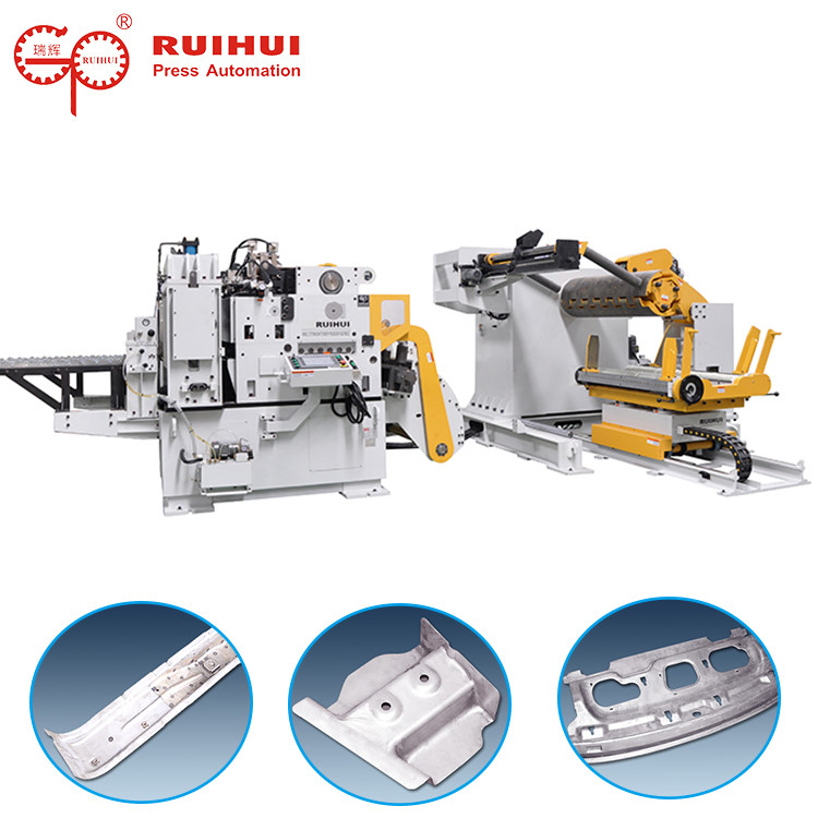 Buy cheap RUIHUI Steel Strip Heavy Duty Decoiler And Straightener Feeder For Press Machine product