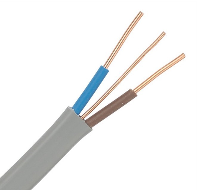 Buy cheap 6242Y 1.5mm2 2.5mm2 Electric Wire Cable Flat PVC Insulation Copper Twin and Earth Cables product