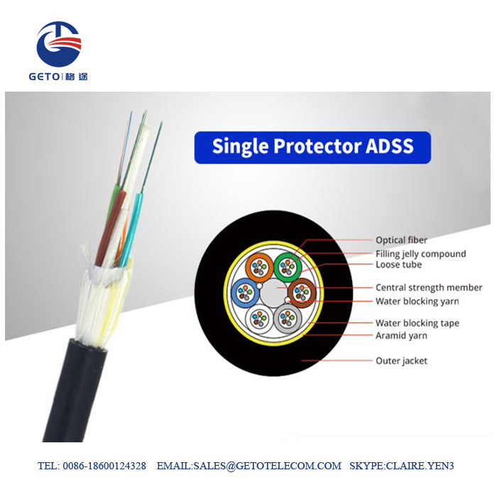 Buy cheap All Dielectric 2000 Metres OM2 6 Core Fiber Cable product