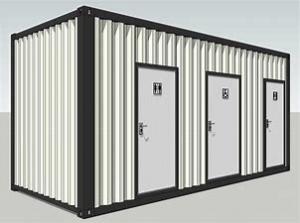 Buy cheap Magic Prefabricated Modular Toilets 1.5 Tons Assembled Container product