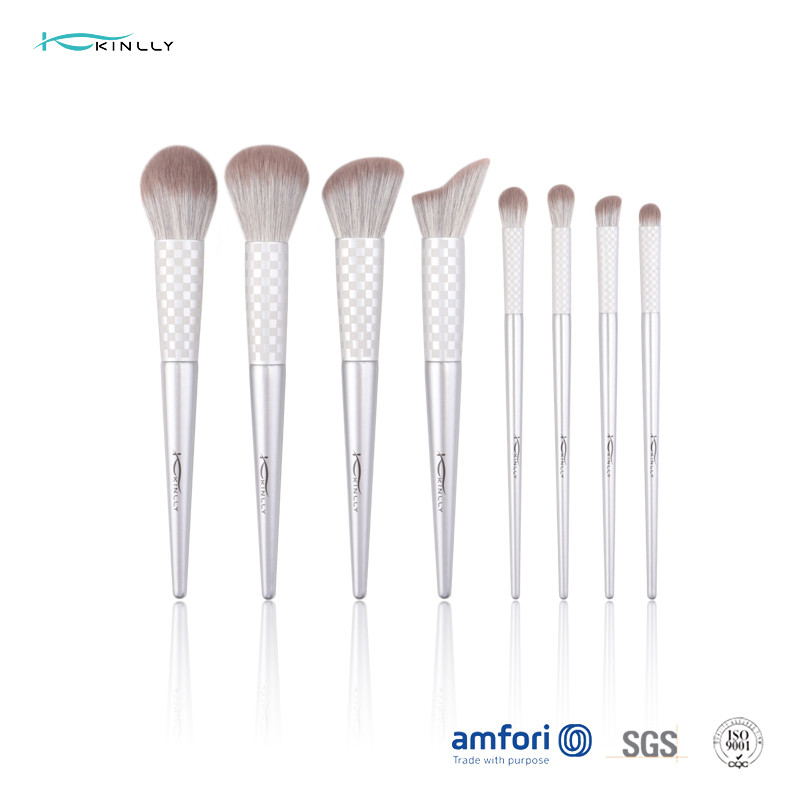 Buy cheap Cruelty-Free Synthetic Fiber Bristles​ 8pcs Face Makeup Brush Set,Wooden Handle And Aluminium Ferrule product