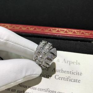 China Magnificent 18K Gold Diamond Ring , Personalized Bulgari Snake Ring AN855116 on sale