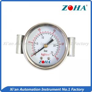 Easily Using Air General Pressure Gauge Back With Clamp Mounting Anti Corrosion