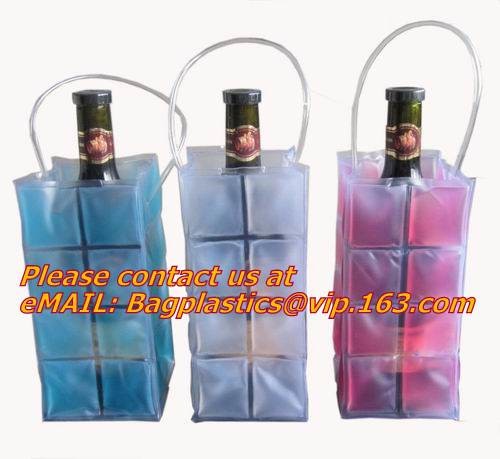 Buy cheap Promotional PVC cooler bag for wine, Custom Refillable Travel Plastic Pvc Bottle Ice Tote Red Wine Cooler Bag As Gift Wh product