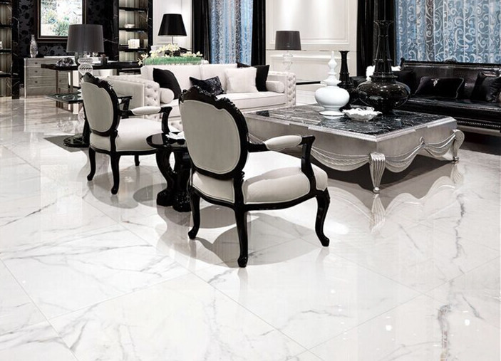 Buy cheap High Gloss White Glazed Porcelain Floor Tile 600x1200 Mm Easy Maintenance product