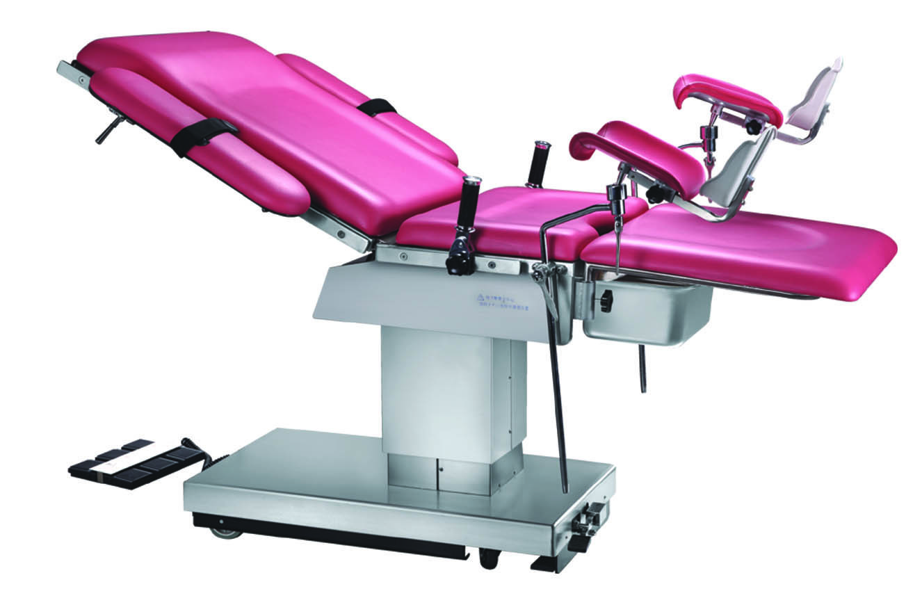 China 1630mm Length Electric Operating Table Stainless Steel With Foot Control on sale