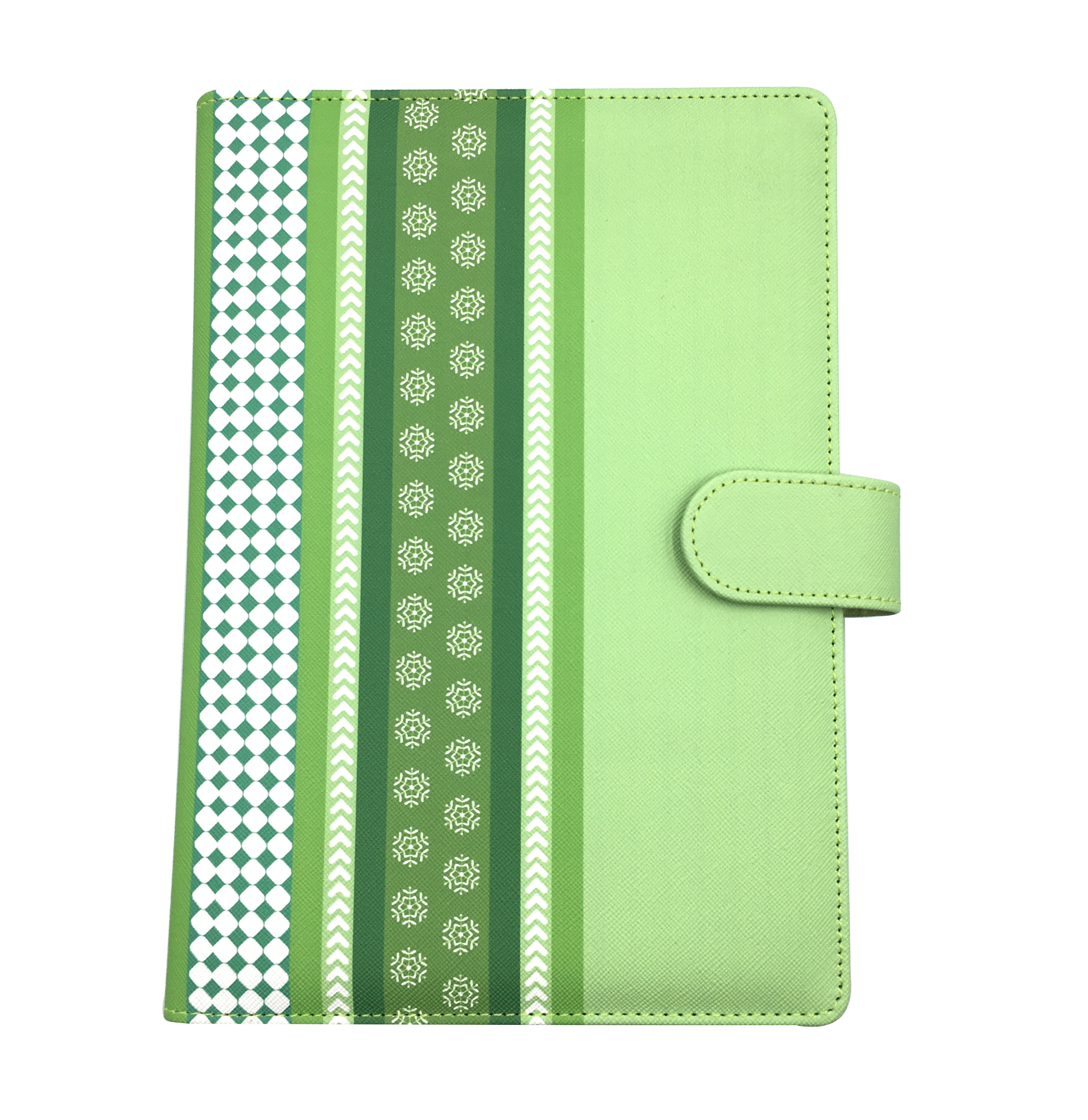 Buy cheap Green Hardcover Organizer Buckle Closure Business Leather Personalised Business Notebooks product