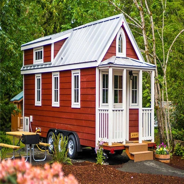 Buy cheap Caravan Trailer Prefab Tiny Homes House Anti Earthquake 45m2 Portable product