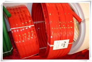 Buy cheap Urethane tranmission red Polyurethane V Belt for driving , wear resistant product