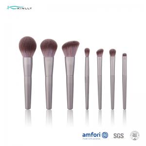 Buy cheap ISO9001 7pcs Travel BSCI Cosmetic Makeup Brush Set product