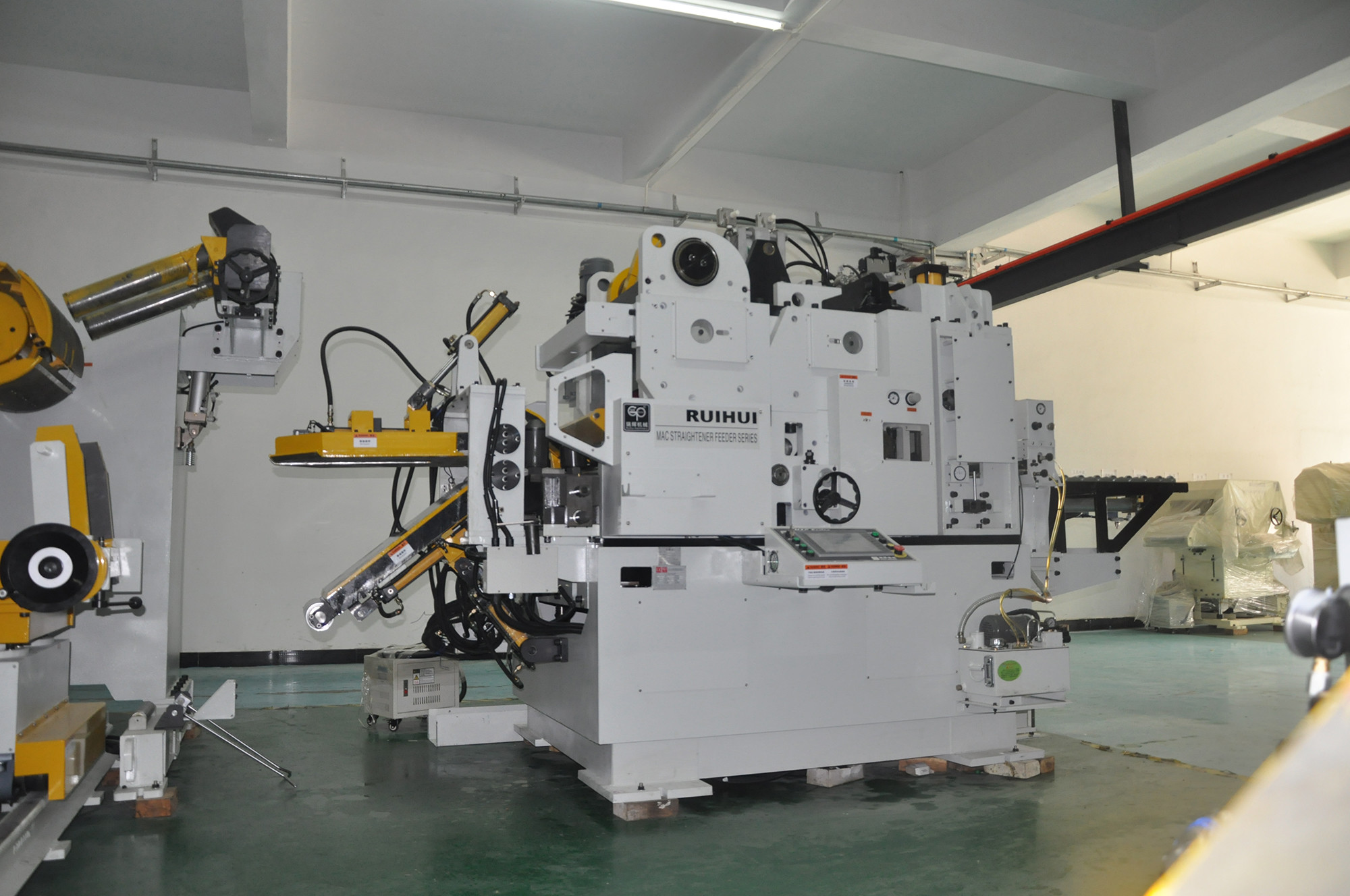 Buy cheap Fully Automatic 3 In 1 Roller Feeder Straightening Machine MAC4-600H Punching Processing product