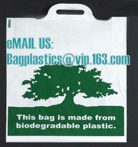 Buy cheap compostable custom printed t-shirt plastic bag with own logo, cornstarch made 100% biodegradable product