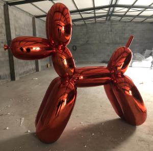 Buy cheap Stainless Steel Balloon Dog Statue Jeff Koons Modern Red mirror polished Garden Ornaments product