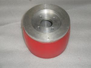 Buy cheap Wear Resistant Polyurethane Coating Wheels Industrial PU Red With Iron Parts product