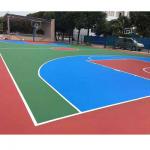 Colorful Thick PU Sports Flooring Polyurethane Materials Self Leveling Coating