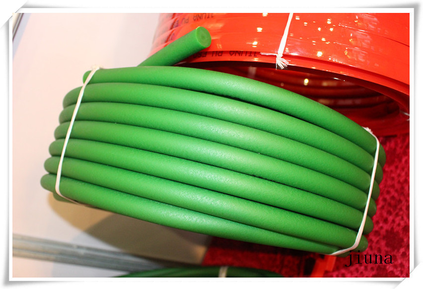 Buy cheap Green Polyurethane Round Belt / 8mm pu conveyor belt for driving from wholesalers