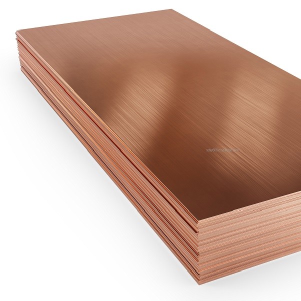 China Oiled Brushed 4x8 Copper Sheet Metal 20 Gauge C14500 anti corrosion on sale