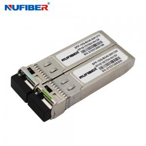 Buy cheap 10Gbps WDM SFP+ Transceiver 10G BIDI 1270/1330nm 40km LC SFP+ Module DDM LC Compatible with Mikrotik/Juniper product