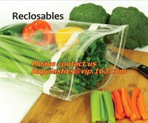 Buy cheap Food Vegetable Storage Bag Airtight Zip Lock Bags, Clear Zip Lock Bags Zipper Poly Bags with Rectangle Unilateral 0.03 m product